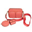 Michael Kors Grapefruit Pink Leather Crossbody Bag with Pouches