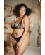 Lace Peek-A-Boo Bralette & Panty Set - Plus Size