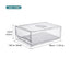 Stackable Fridge Organizer Bins with Drawer