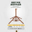 Fringed Beach Umbrella with Wooden Stand