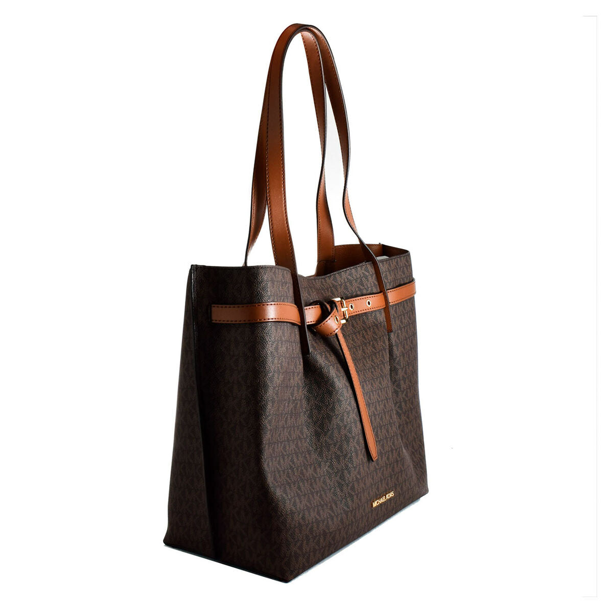 Michael Kors Signature Logo Belted Tote Bag