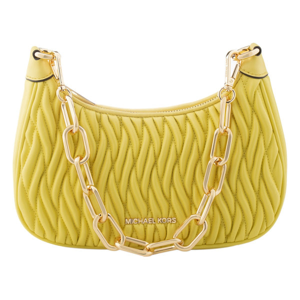 Michael Kors Quilted Leather Chain Shoulder Bag - Sunshine Yellow