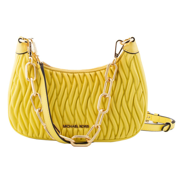 Michael Kors Quilted Leather Chain Shoulder Bag - Sunshine Yellow