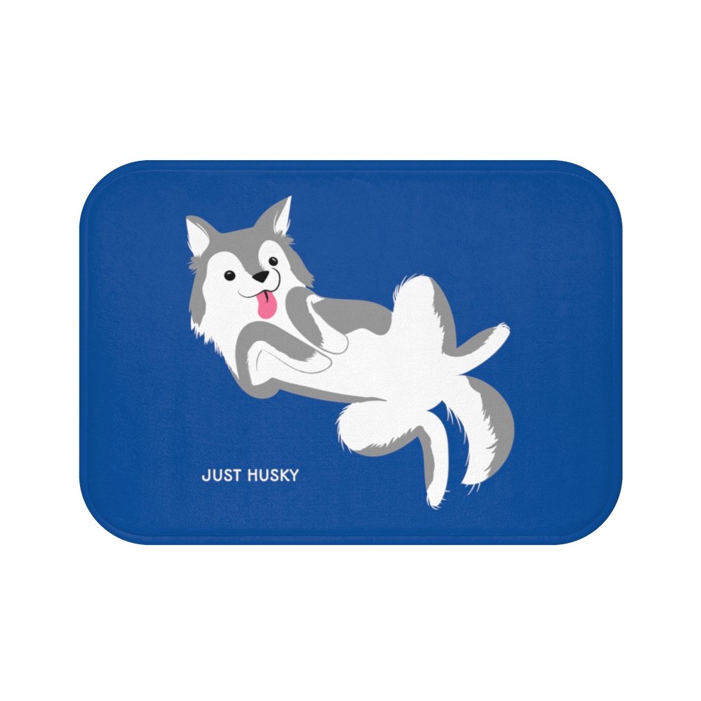 Just Husky Blue Bath Mat