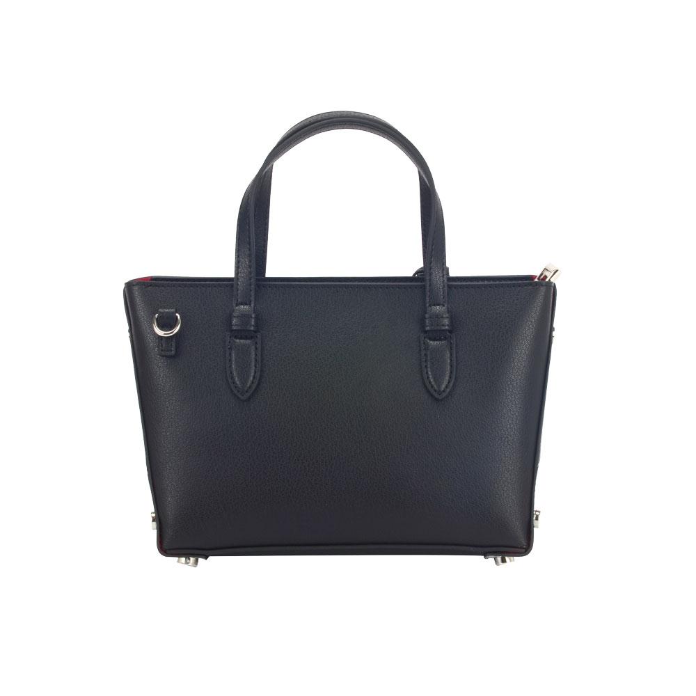 Maria Carla Mirror-Bottom Leather Handbag