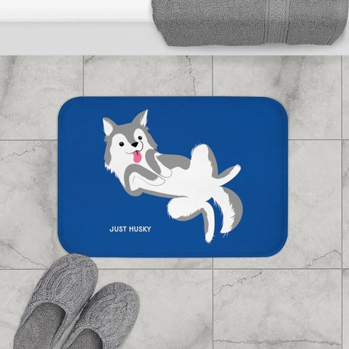 Just Husky Blue Bath Mat