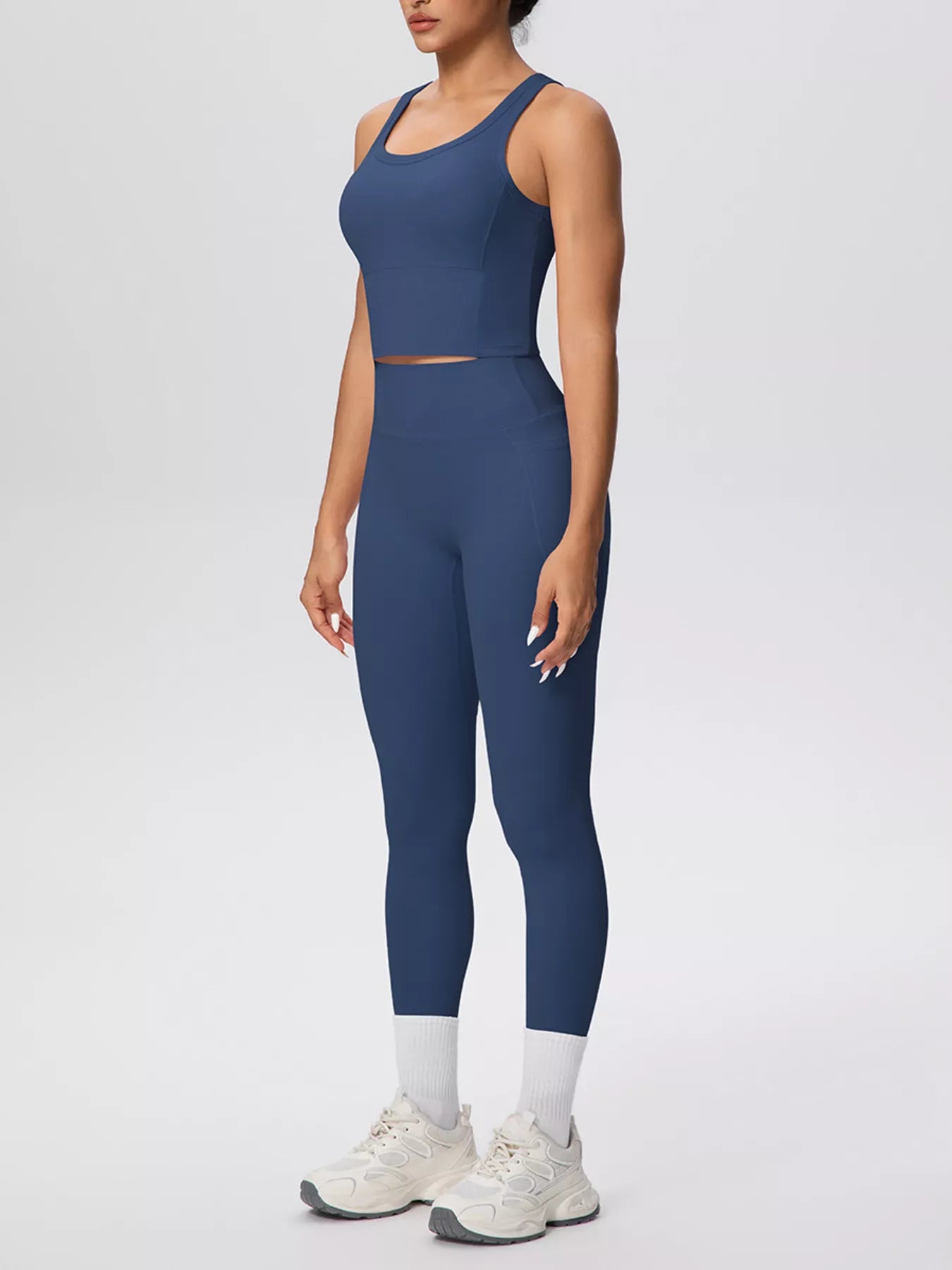 Scoop Neck Tank & High-Waist Leggings Active Set Secondary image