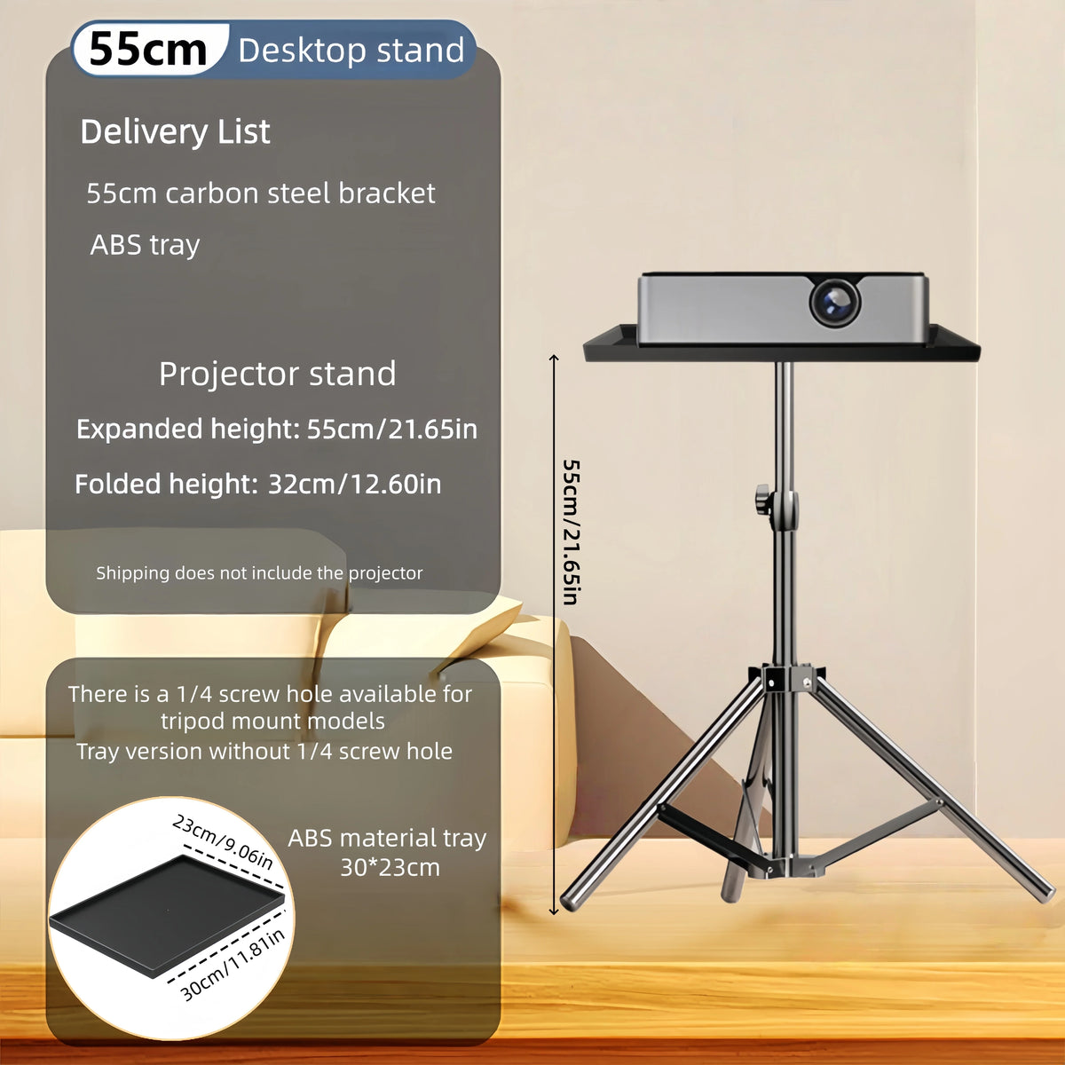 Adjustable Tripod Projector Stand