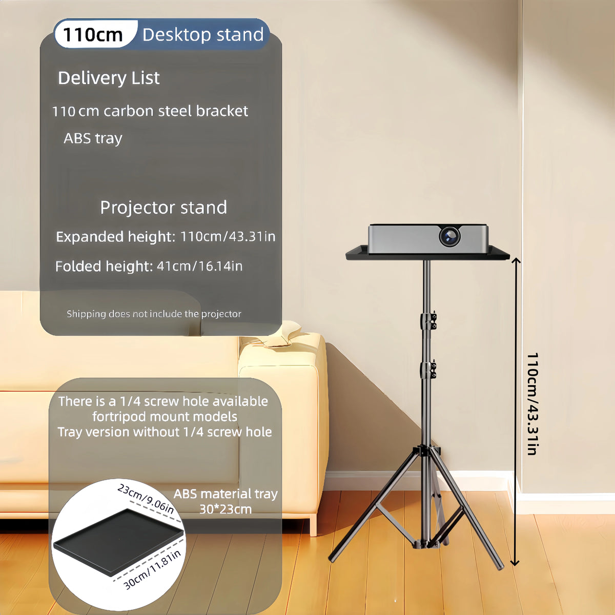 Adjustable Tripod Projector Stand