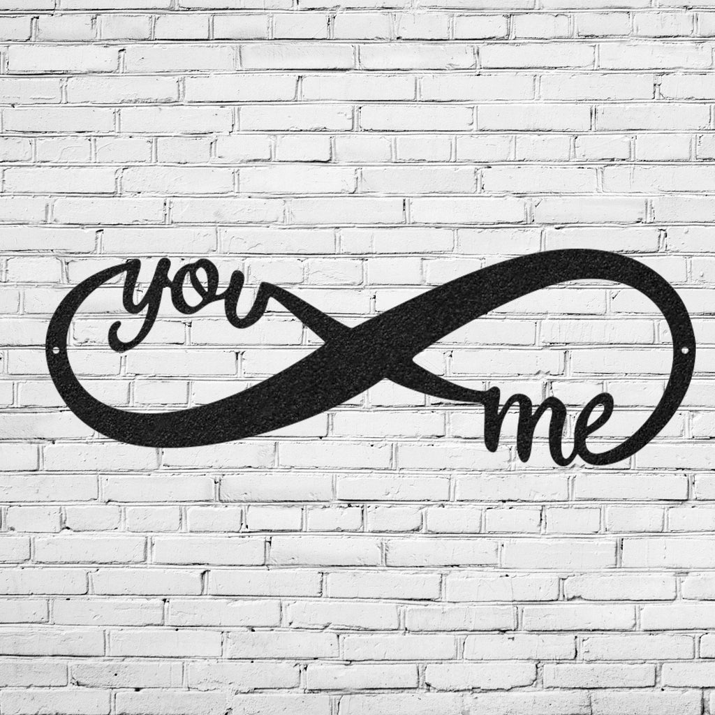 Infinity "You + Me" Metal Wall Art