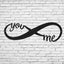 Infinity "You + Me" Metal Wall Art