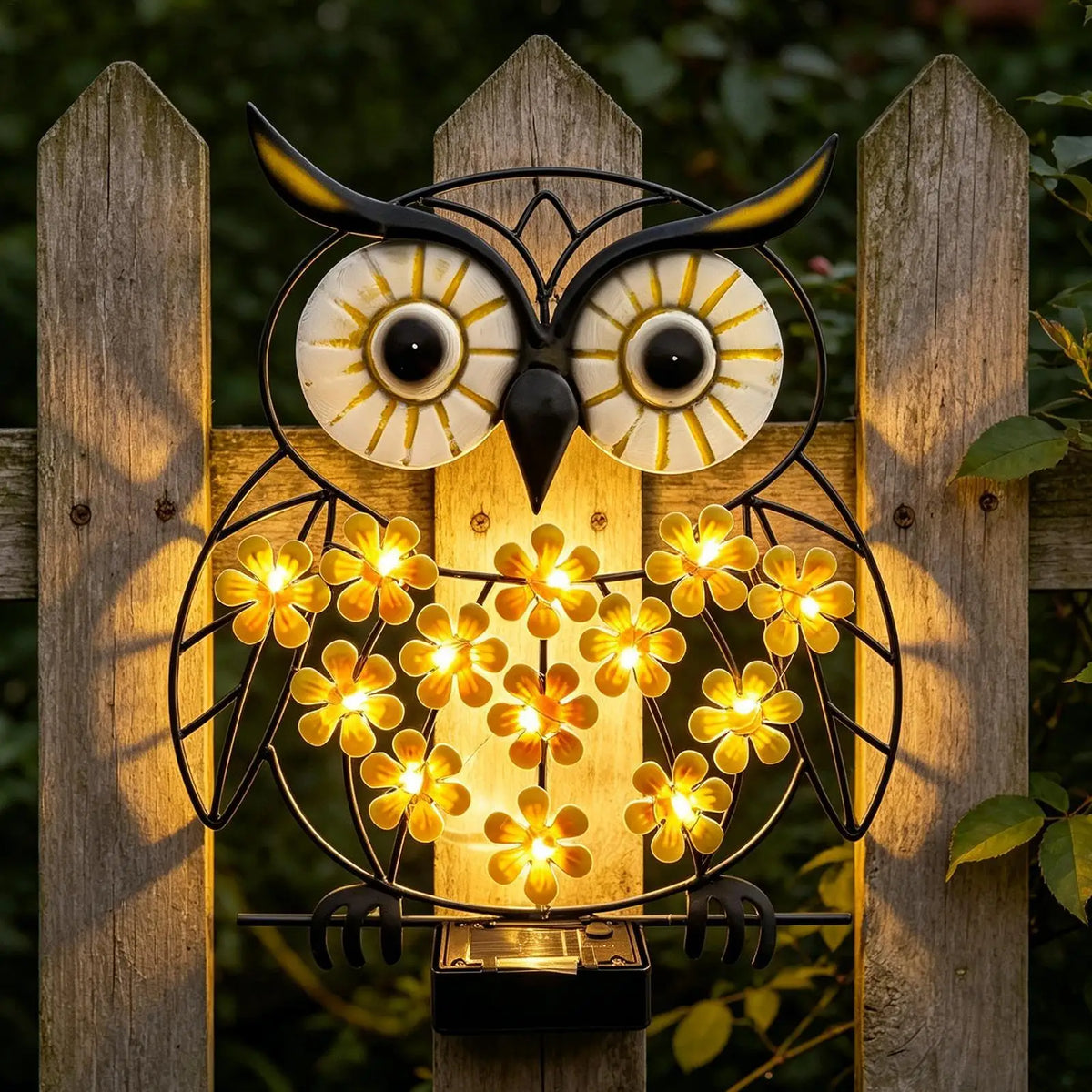 Owl Solar Wall Light