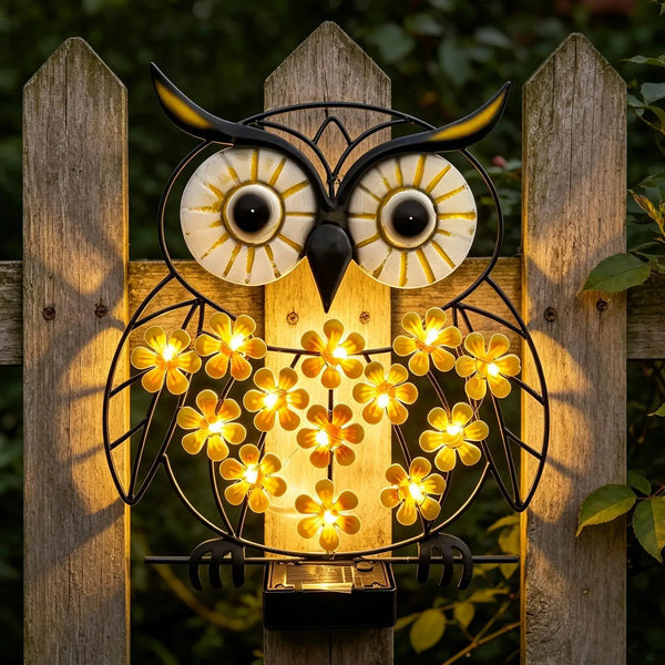 Owl Solar Wall Light