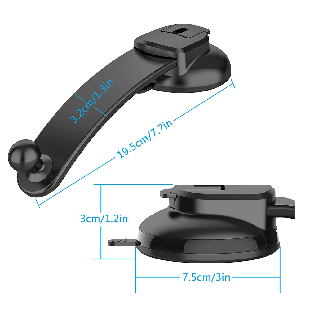 Universal Suction Cup Car Phone Mount with Telescopic Arm Secondary image