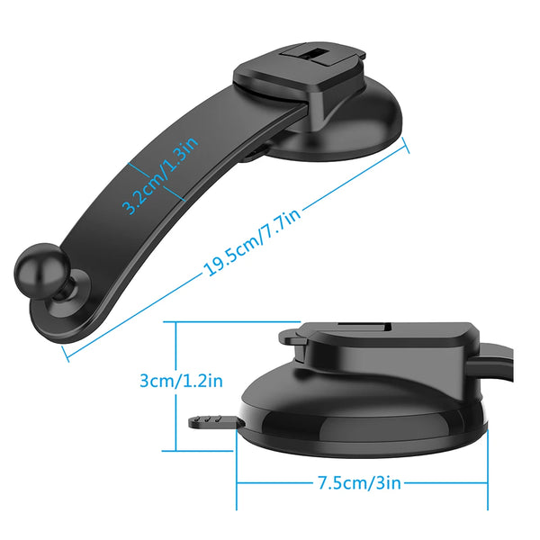 Universal Suction Cup Car Phone Mount with Telescopic Arm