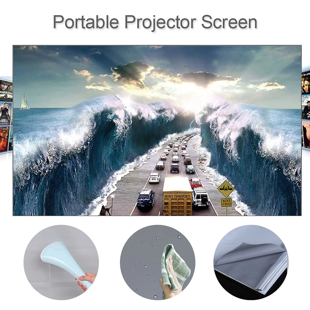 Portable Anti-Light Projector Screen