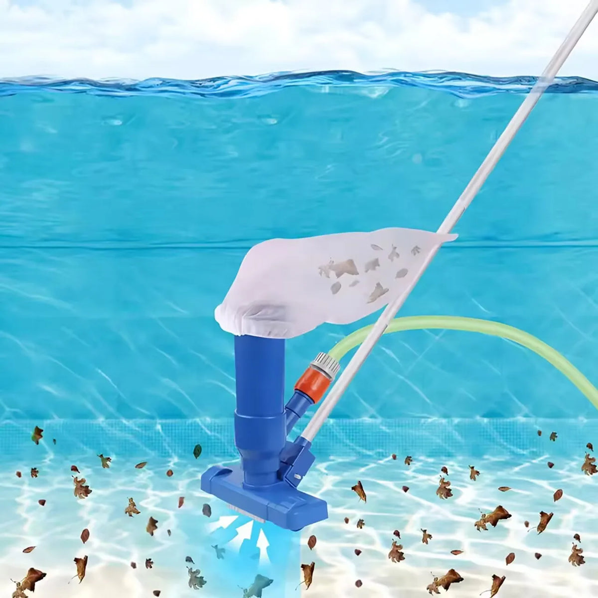 Portable Pool Vacuum Cleaner with Mesh Bag