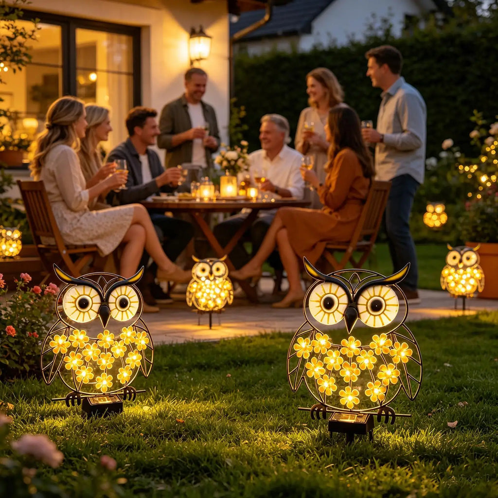 Owl Solar Wall Light