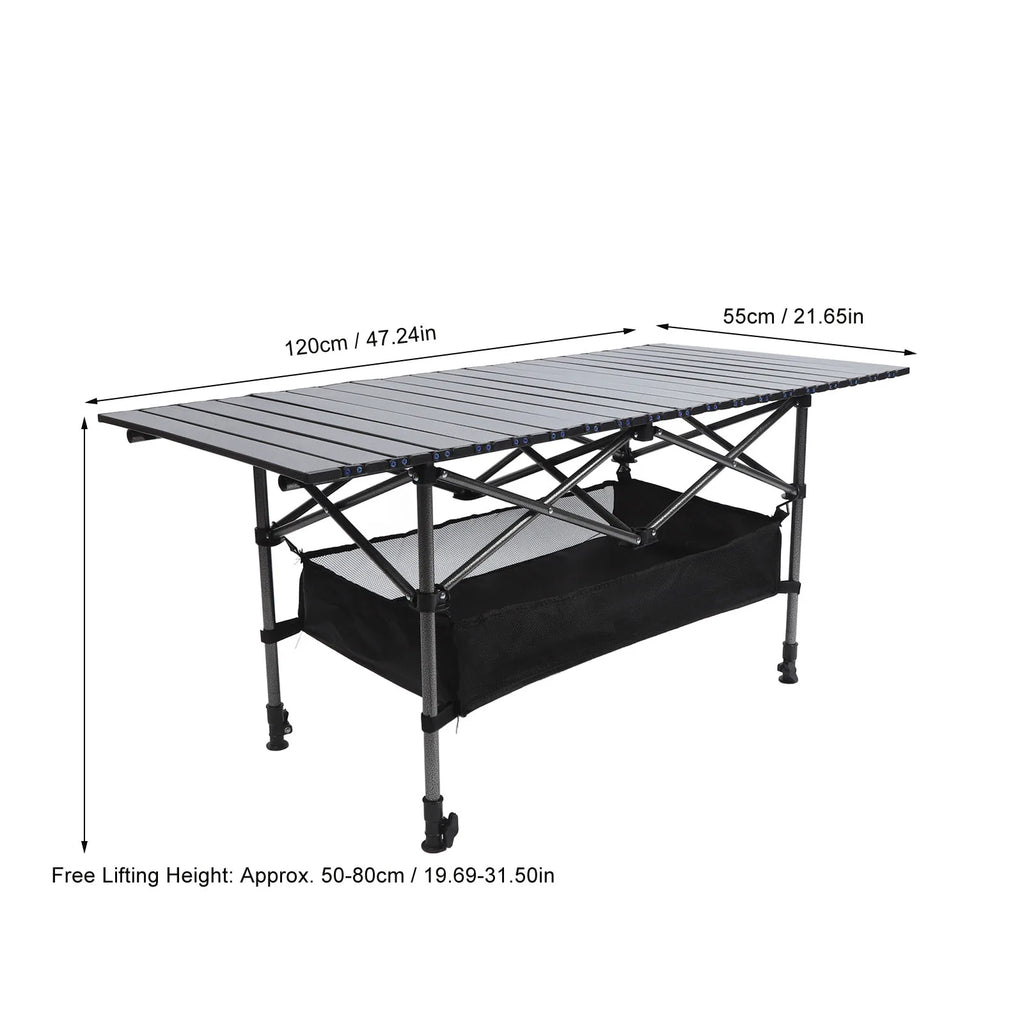 Portable Folding Camping Table with Storage Pouch