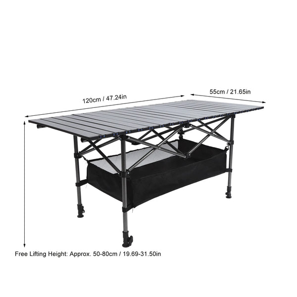 Portable Folding Camping Table with Storage Pouch
