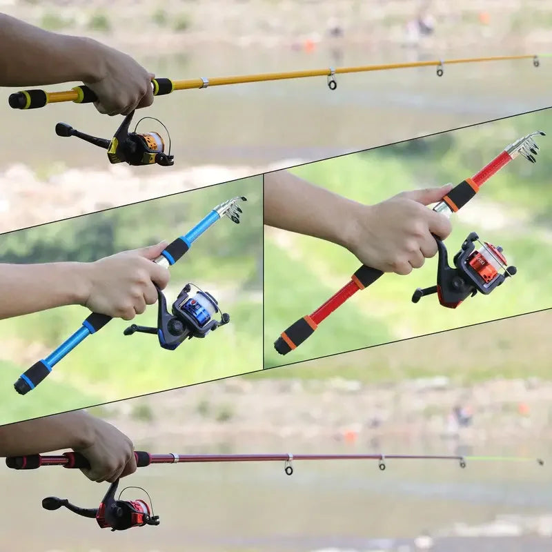 Telescopic Fishing Rod & Reel Travel Kit with Tackle Set