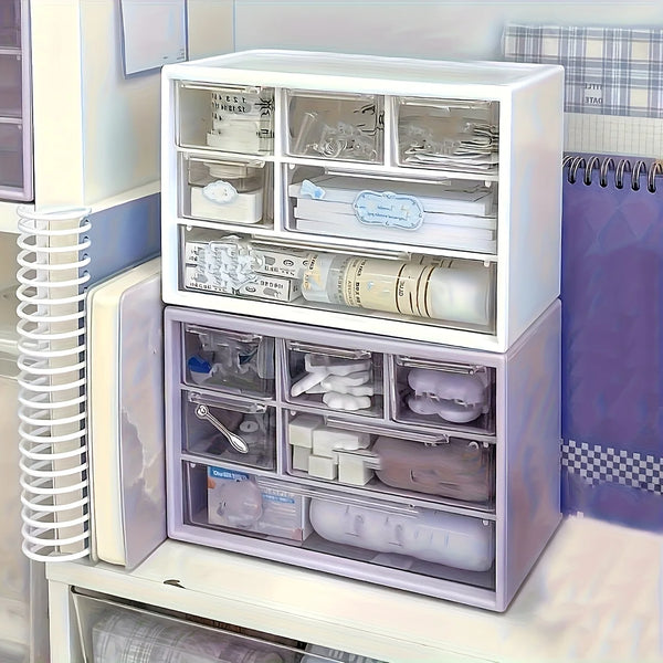 Six-Drawer Desktop Storage Organizer