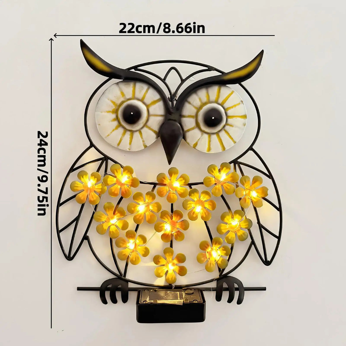 Owl Solar Wall Light