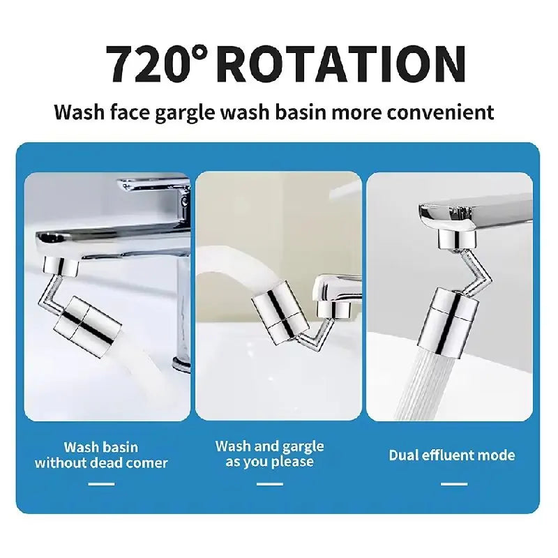 720° Rotating Faucet Aerator Spray Head Extender Secondary image