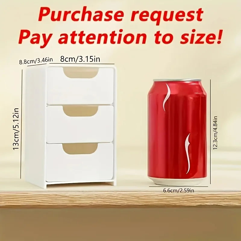 3-Tier Stackable Drawer Organizer