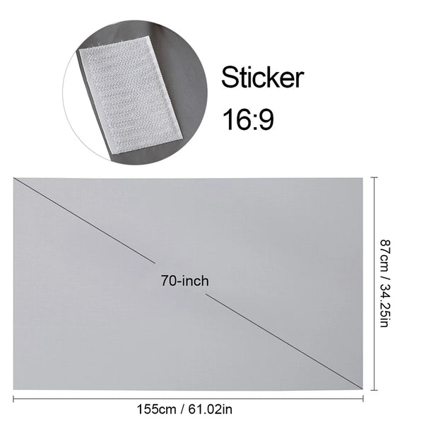 Portable Anti-Light Projector Screen