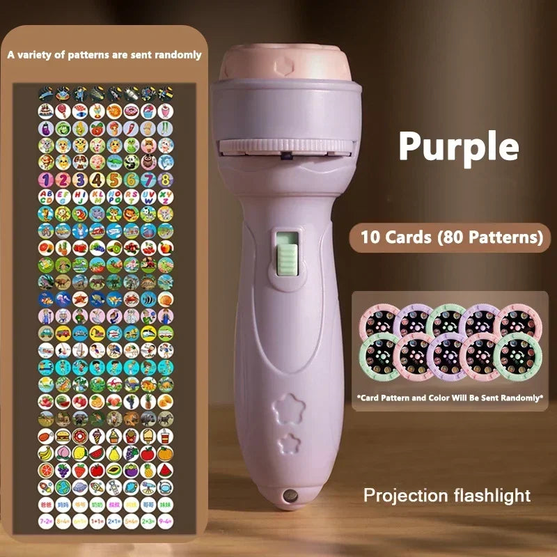 Kids Projection Flashlight with 80 Patterns