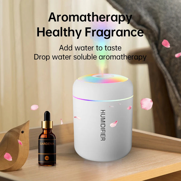 Mini USB Aroma Diffuser Humidifier with LED Light