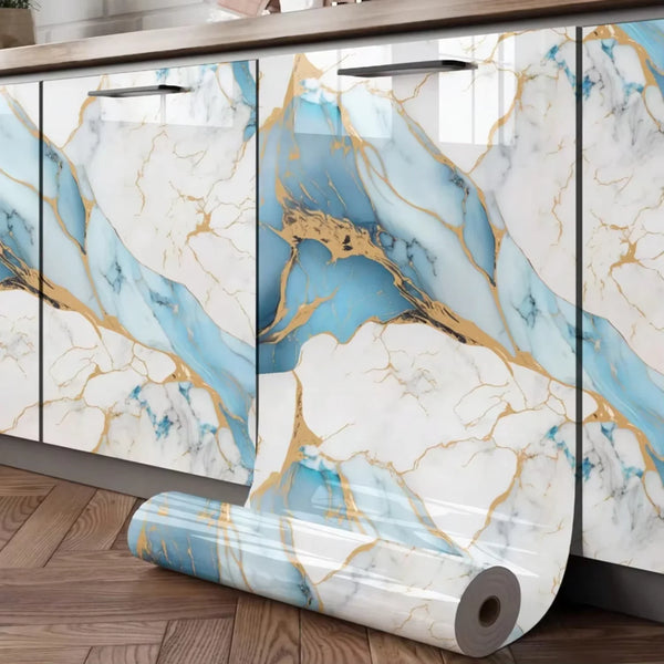 Self-Adhesive Marble Wallpaper Sticker Roll