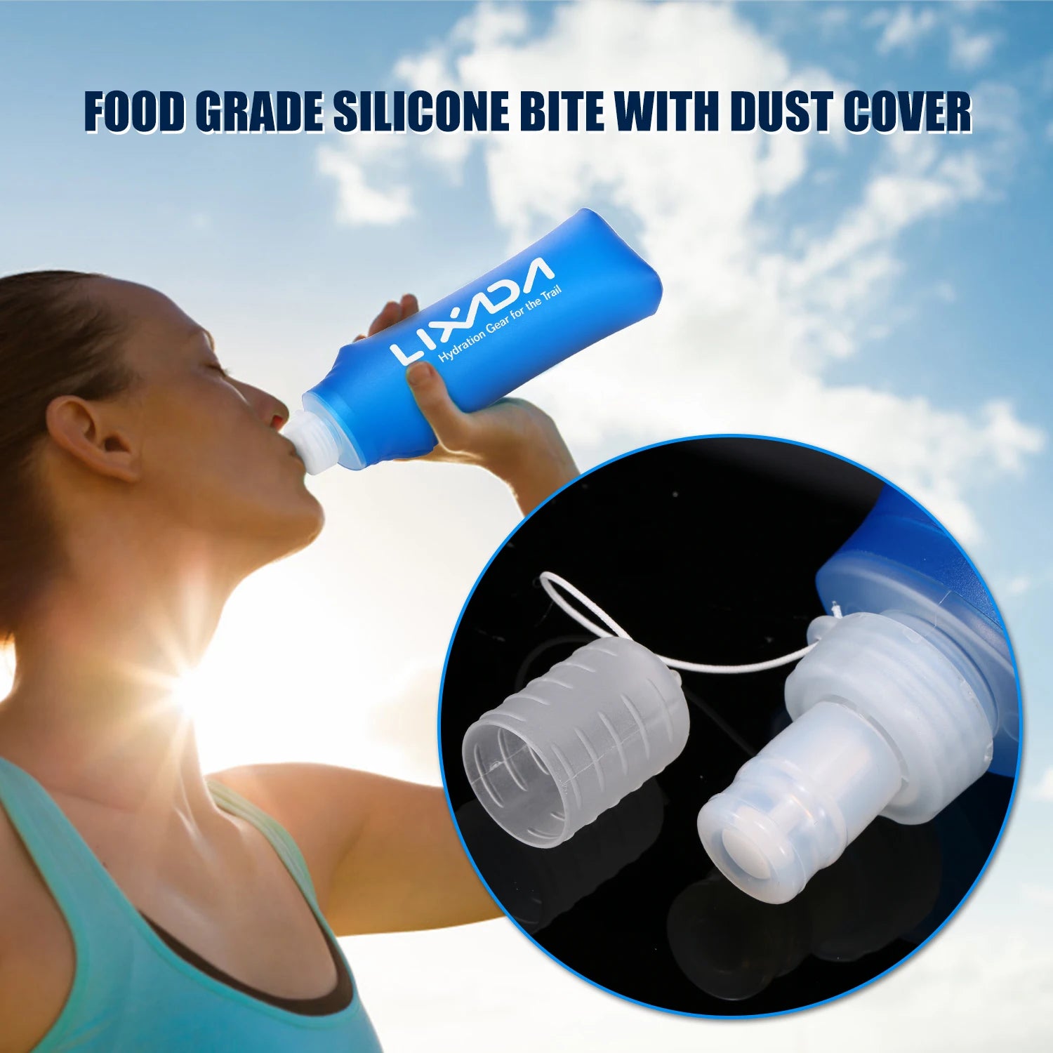 Collapsible Soft Water Bottle for Running & Hiking Secondary image