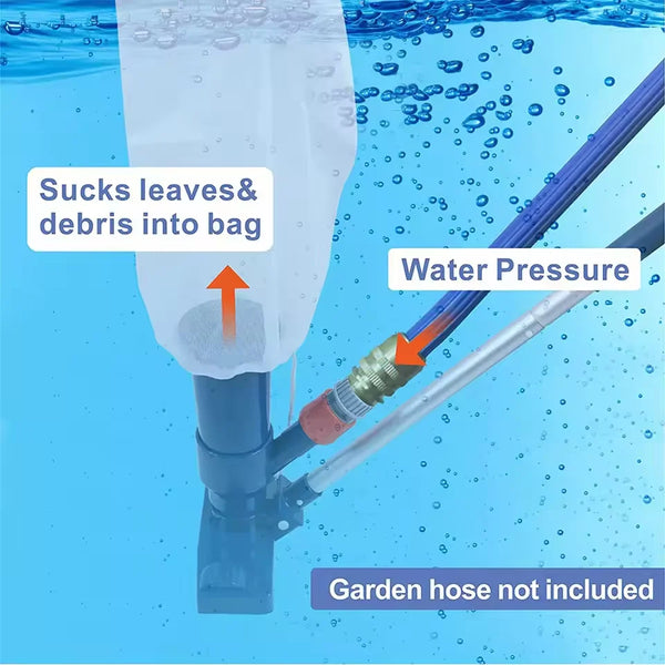 Portable Pool Vacuum Cleaner with Mesh Bag