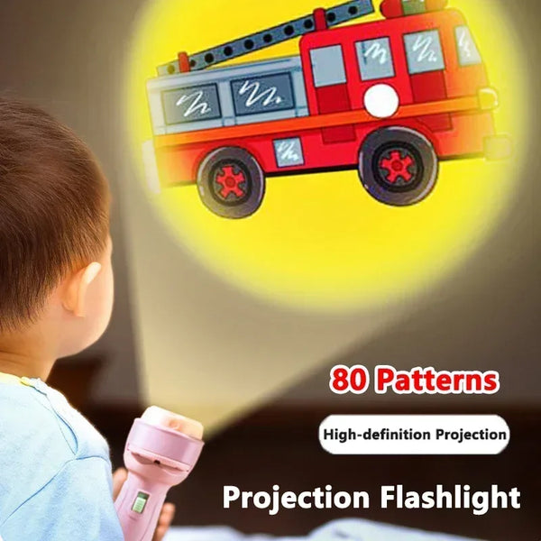 Kids Projection Flashlight with 80 Patterns