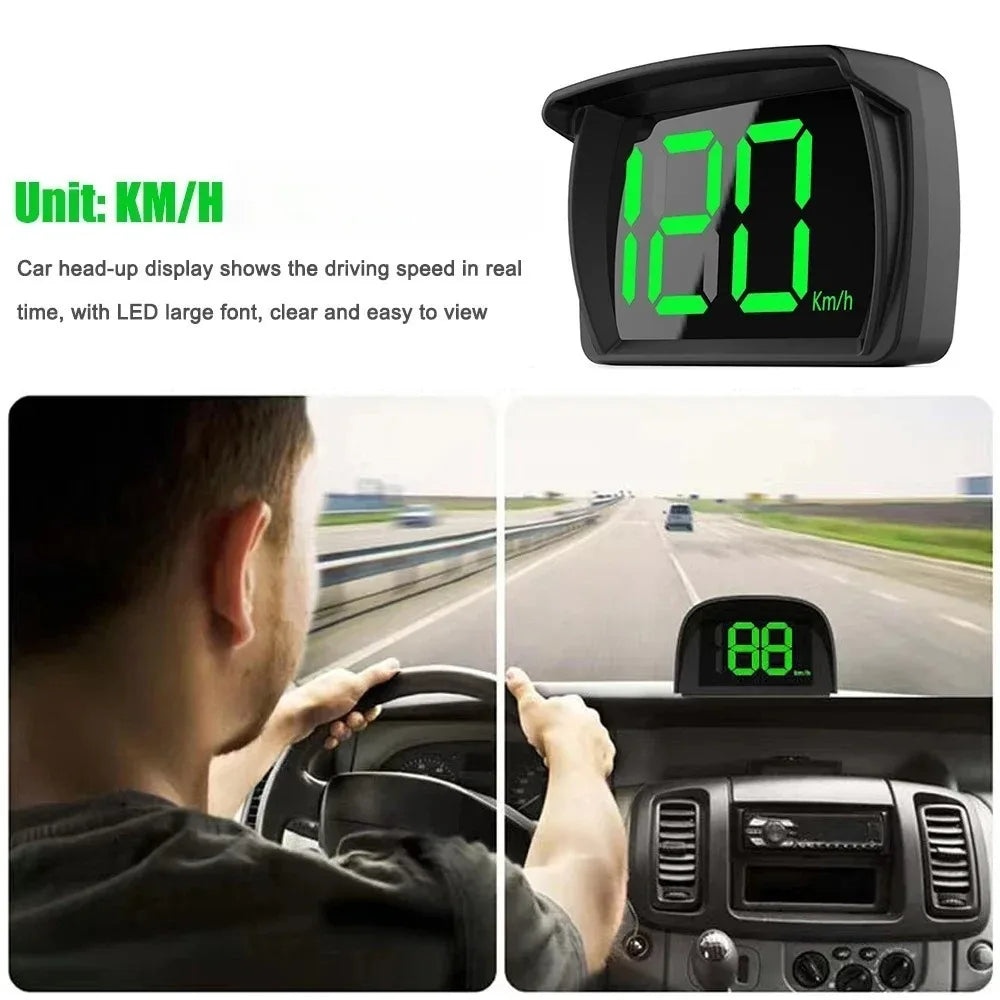 Car HUD GPS Speedometer Display