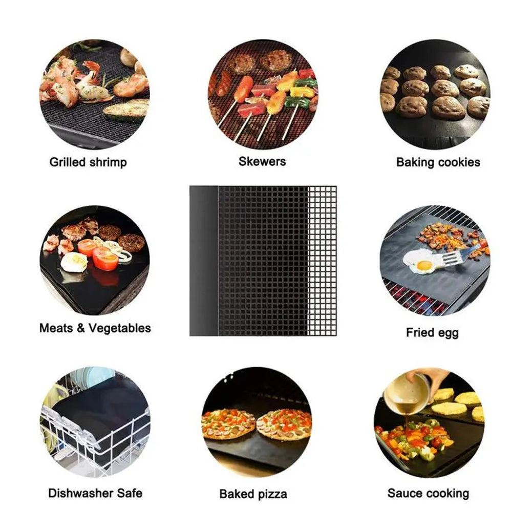 Non-Stick BBQ Grilling Mesh Mat