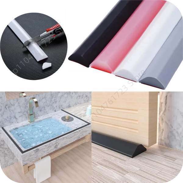 Silicone Bathroom Water Barrier Strip