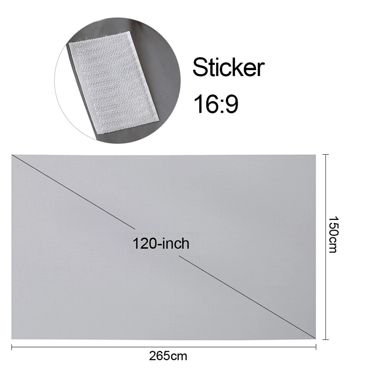 Portable Anti-Light Projector Screen