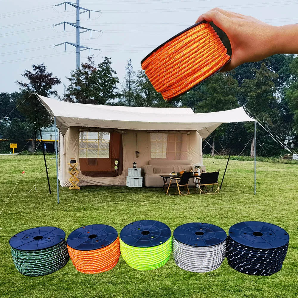 Reflective Paracord Rope - 50M Survival Cord Secondary image