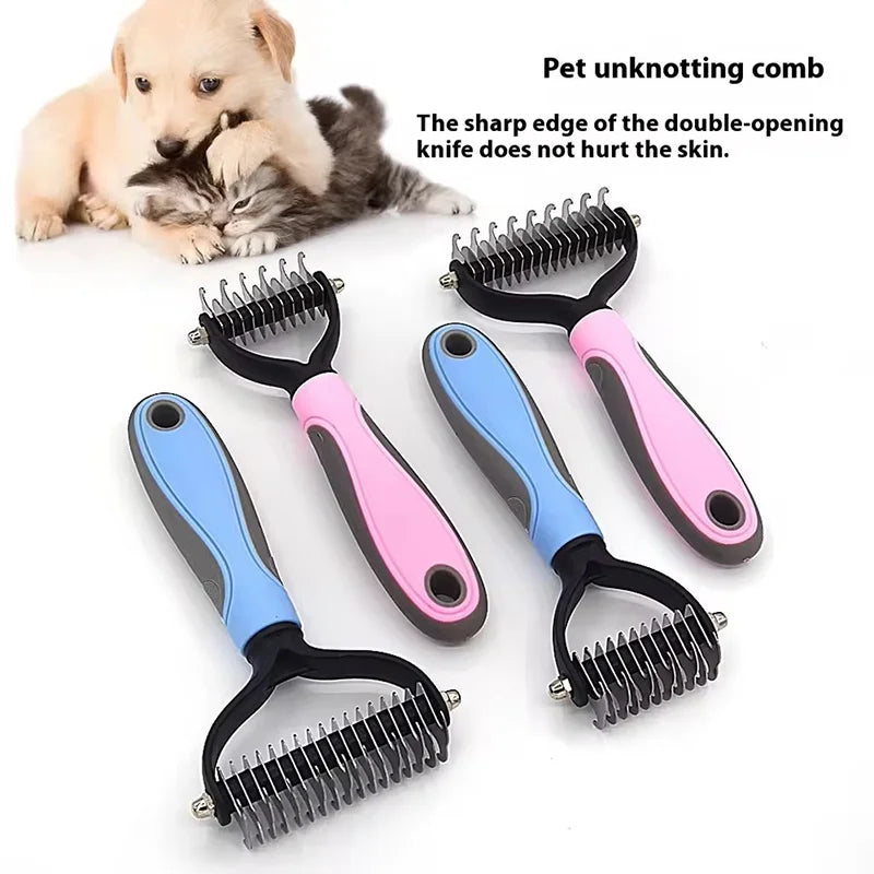 Pet Deshedding & Dematting Grooming Brush
