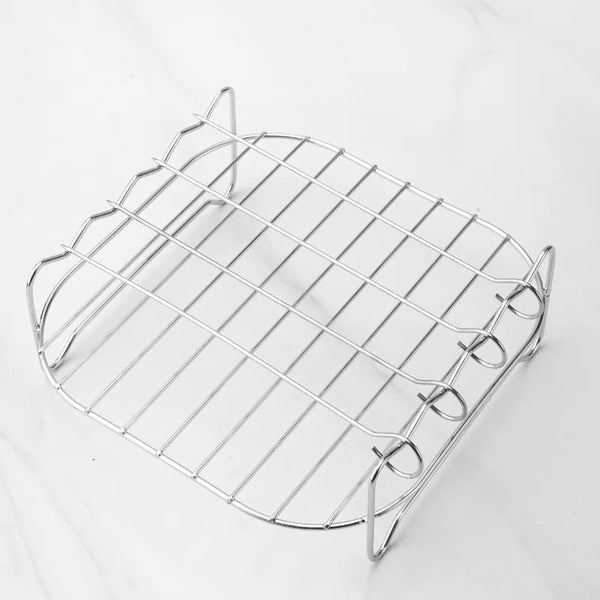Stainless Steel Skewer Rack for Air Fryers & Grills