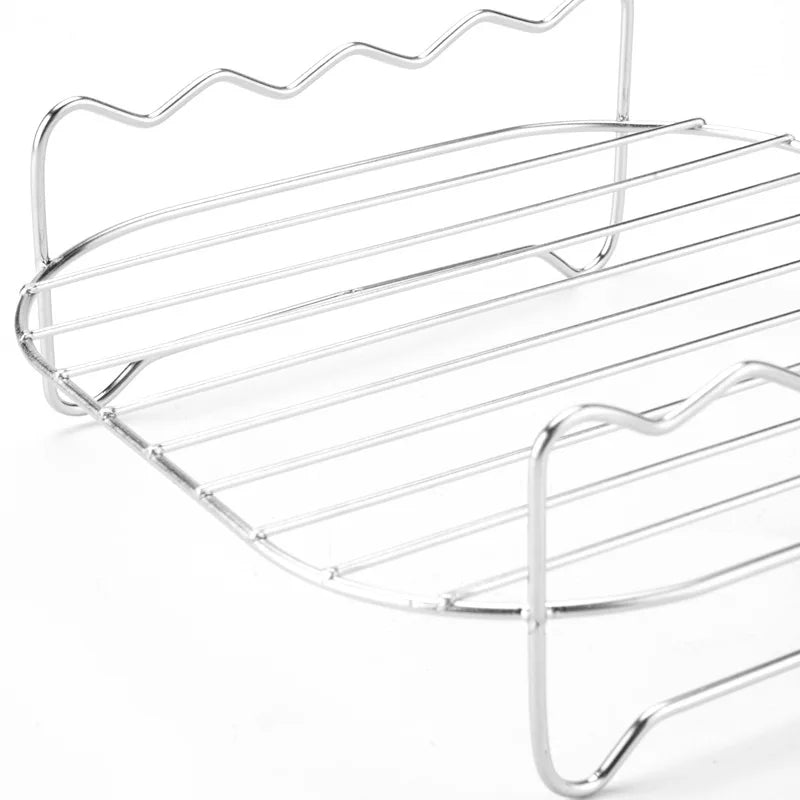 Stainless Steel Skewer Rack for Air Fryers & Grills