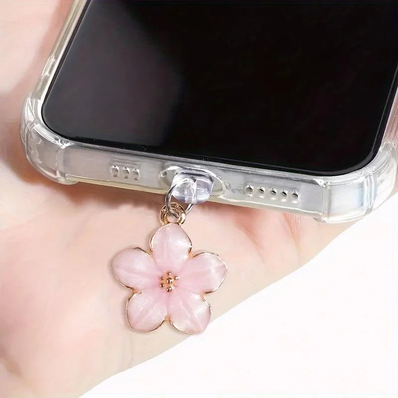Sakura Flower Phone Charm Dust Plug Main image