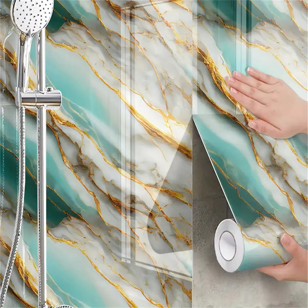 Self-Adhesive Marble Wallpaper Sticker Roll