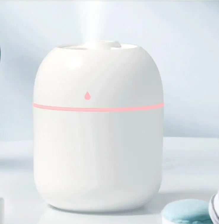 Mini USB Cool Mist Humidifier & Essential Oil Diffuser with LED Light
