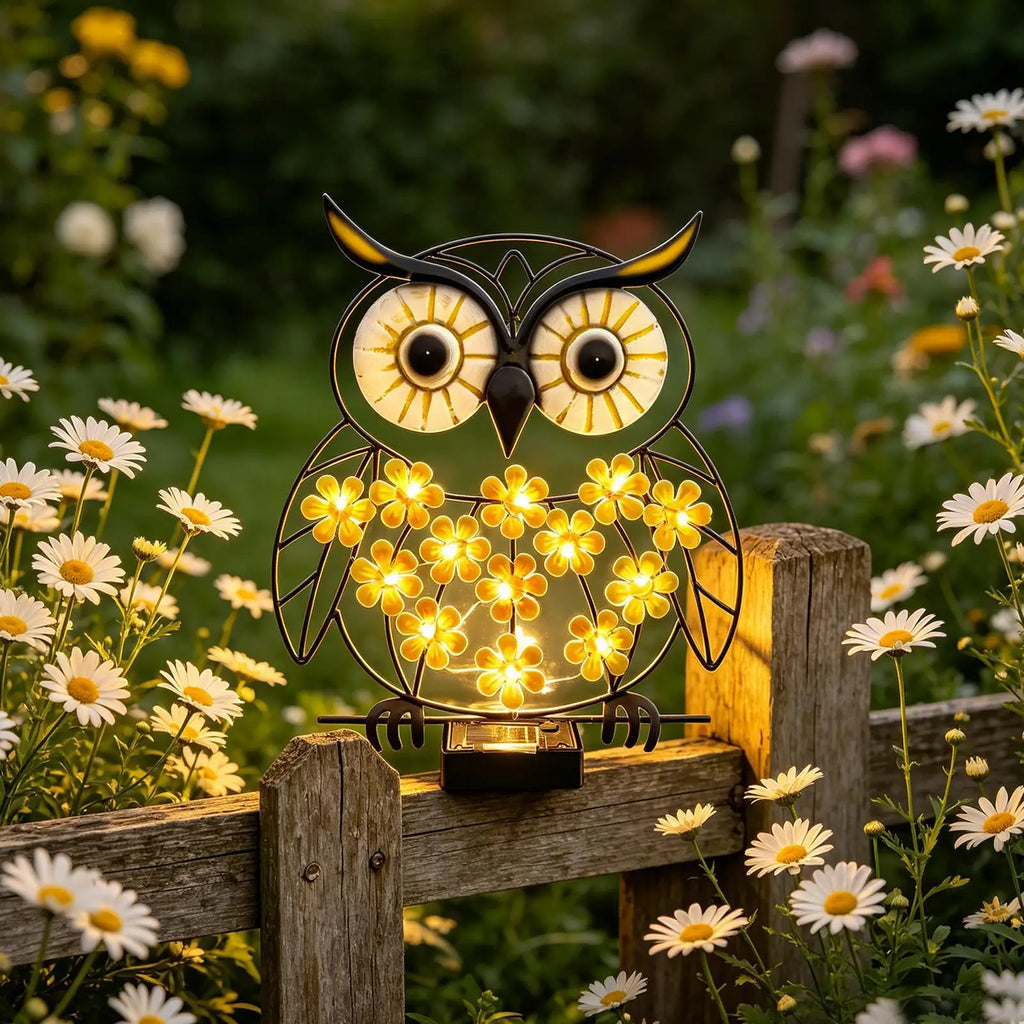 Owl Solar Wall Light