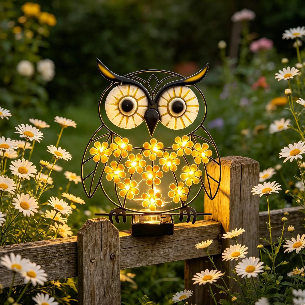 Owl Solar Wall Light