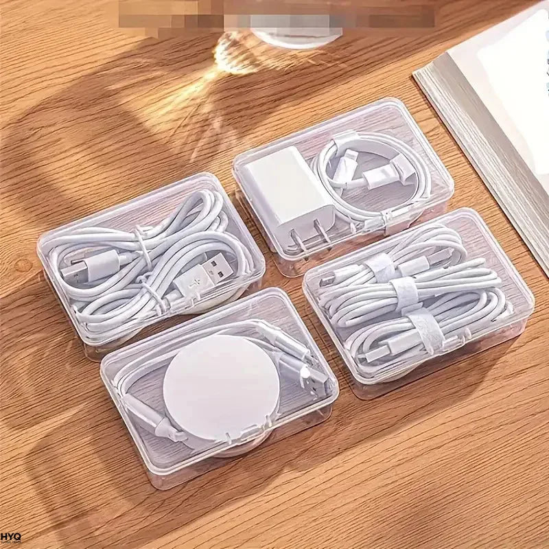 Cable & Charger Organizer Storage Box Set